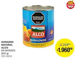 Atomo Conviene Alco durazno natural en mitades oferta