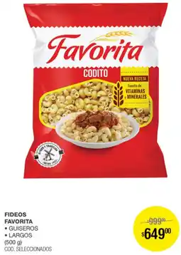 Atomo Conviene Favorita fideos oferta