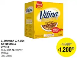 Atomo Conviene Vitina alimento a base de semola oferta