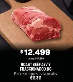Makro Roast beef a/v y fraccionado oferta