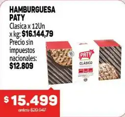 Makro Paty hamburguesa oferta