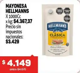 Makro Hellmanns mayonesa oferta