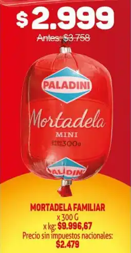 Makro Paladini mortadela familiar oferta