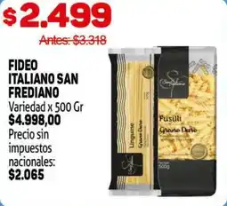 Makro San Frediano fideo italiano oferta