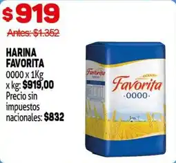 Makro Favorita harina 0000 oferta