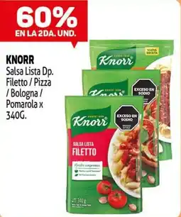 Makro Knorr salsa filetto/pizza/bologna/pomarola oferta