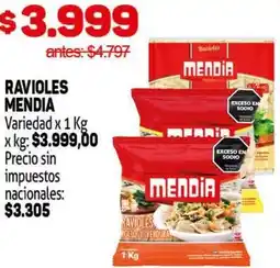 Makro Mendia ravioles oferta