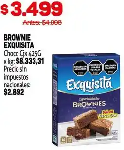 Makro Brownie exquisita choco cj oferta