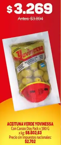 Makro Yovinessa aceituna verde oferta