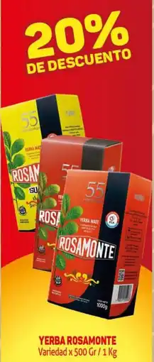 Makro Rosamonte yerba variedad oferta