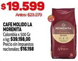 Makro La morenita cafe molido colombia oferta