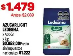 Makro Ledesma azucar light oferta