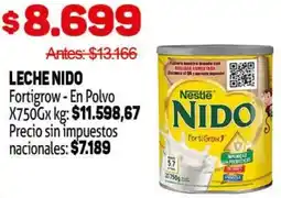 Makro Nido leche fortigrow-en polvo oferta