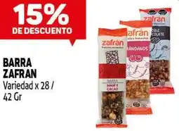 Makro Zafrán barra variedad oferta