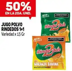 Makro Rindedos jugo polvo 1+1 variedad oferta