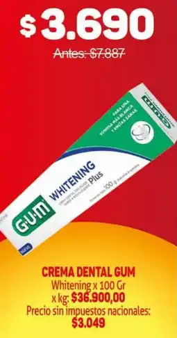 Makro Gum crema dental whitening oferta
