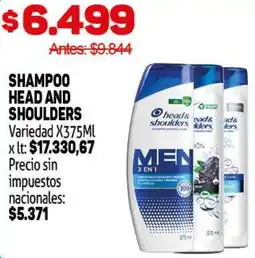 Makro Head and Shoulders shampoo variedad oferta