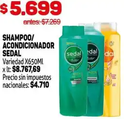 Makro Sedal shampoo/ acondicionador oferta