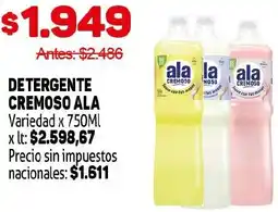 Makro Ala detergente cremoso variedad oferta