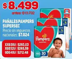 Makro Pampers pañales supersec oferta