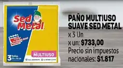 Makro Sed metal paño multiuso suave oferta