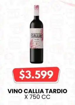 Autoservicio Capo Callia Tardio vino oferta