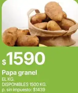 Supermercados Vea Papa granel oferta