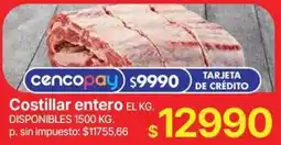 Supermercados Vea Costillar entero oferta