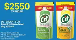 Supermercados Vea Cif detergente bioactive lima o limón doy oferta