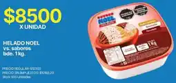 Supermercados Vea Noel helado vs. sabores bde. oferta
