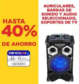 Supermercados Vea Auriculares, barras de sonido y audio seleccionado, soportes de tv oferta