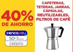 Supermercados Vea Cafeteras, teteras, jarras, cápsulas, reutilizables, filtros de café oferta