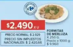 Carrefour Market Formitas de merluza oferta