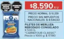 Carrefour Market Carrefour classic filetes de merluza rebozado congelado oferta
