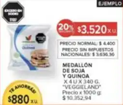 Carrefour Market Veggieland medallón de soja y quinoa oferta