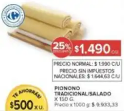 Carrefour Market Pionono tradicional/salado oferta
