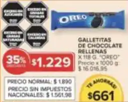 Carrefour Market Oreo galletitas de chocolate rellenas oferta