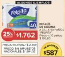 Carrefour Market Felpita rollos de cocina oferta