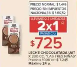 Carrefour Market Las tres niñas leche chocolatada uat oferta