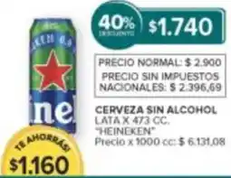 Carrefour Market Heineken cerveza sin alcohol lata oferta