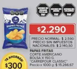 Carrefour Market Carrefour classic papas fritas corte americano bolsa oferta