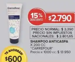 Carrefour Market Carrefour shampoo anticaspa oferta