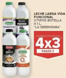 Carrefour Market La serenisima leche larga vida funcional v/tipos botella oferta