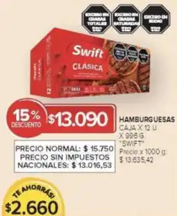 Carrefour Market Swift hamburguesas caja oferta