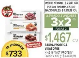 Carrefour Market Not protein barra proteica v/ sabores oferta