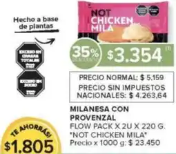 Carrefour Market Not chicken mila milanesa con provenzal flow pack oferta