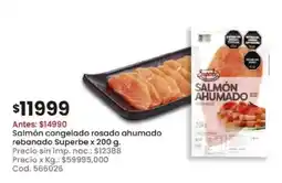 Coto Salmón congelado rosado ahumado oferta