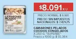 Carrefour Superbe Camarones pelados cocidos congelados oferta