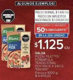 Carrefour Knorr salsa oferta