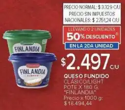 Carrefour Finlandia queso fundido oferta